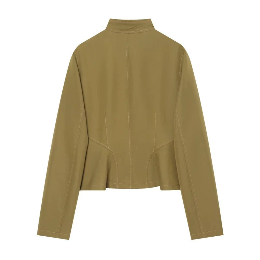 ZARA Fashionable Versatile Solid Color Short Jacket